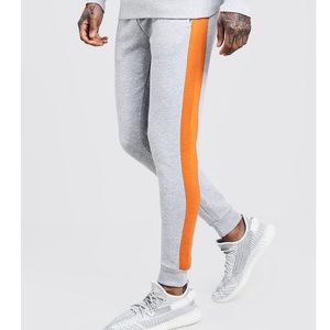 Skinny Fit Panelled Fleece Jogger